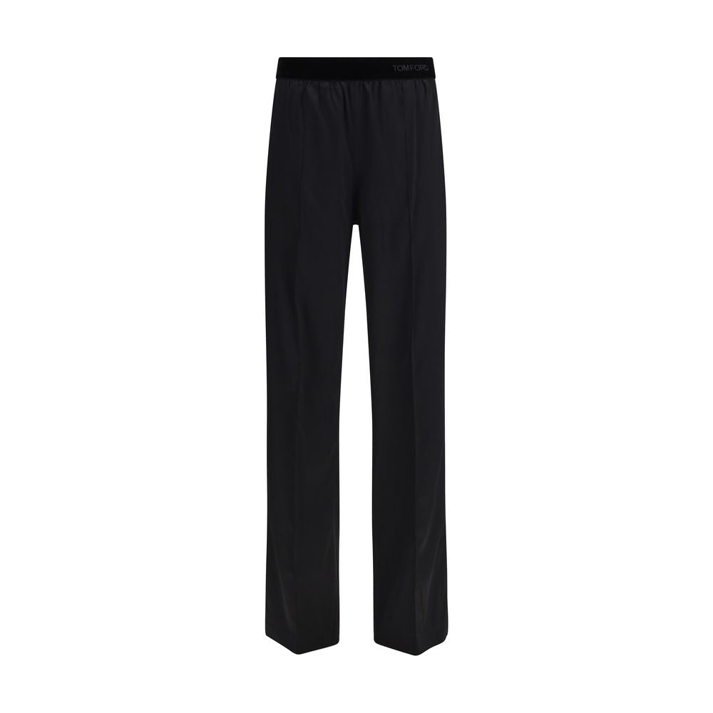 Tom Ford Black Silk Casual Pants