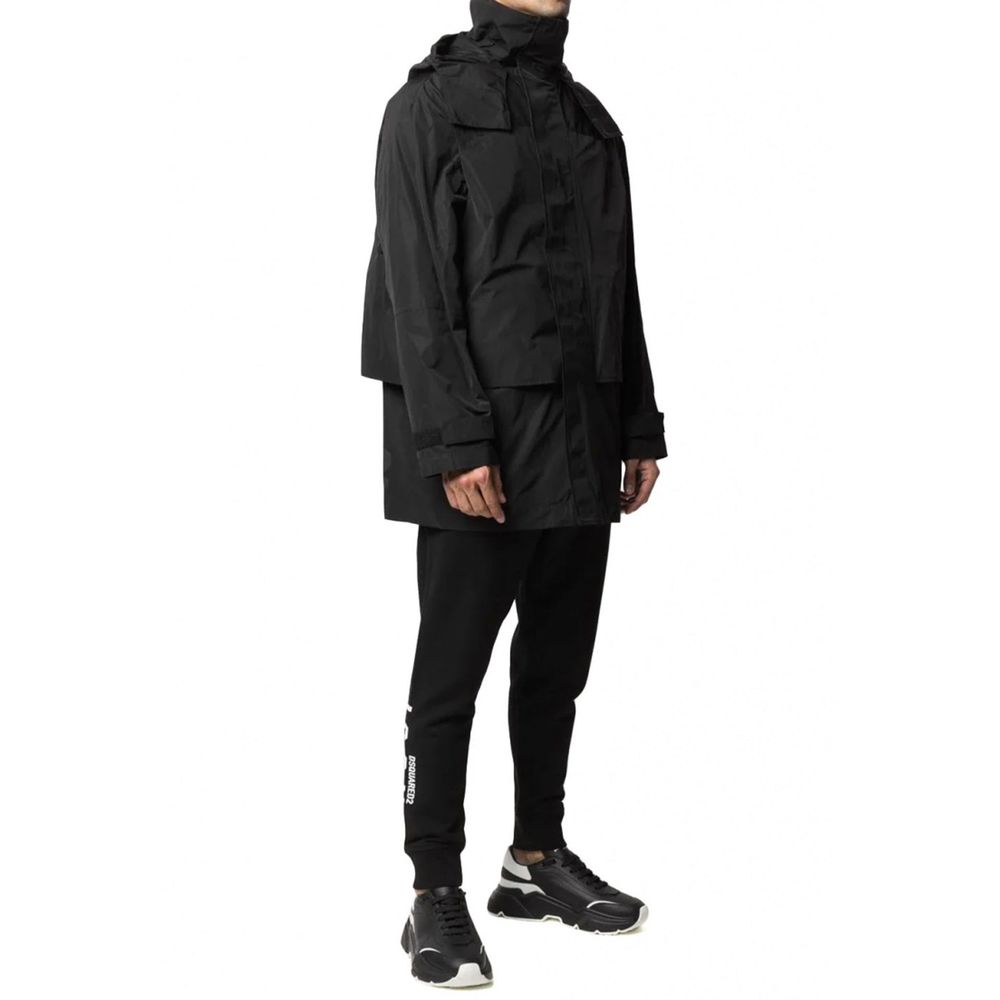 Dsquared² Black Nylon Shell Jacket