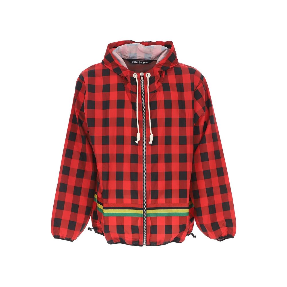 Palm Angels Red Polyester Shell Jacket