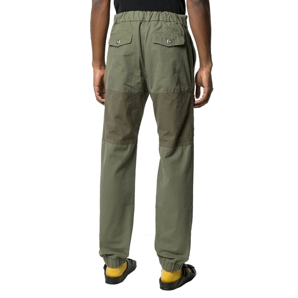 Palm Angels Bicolor Cotton Cargo Pants