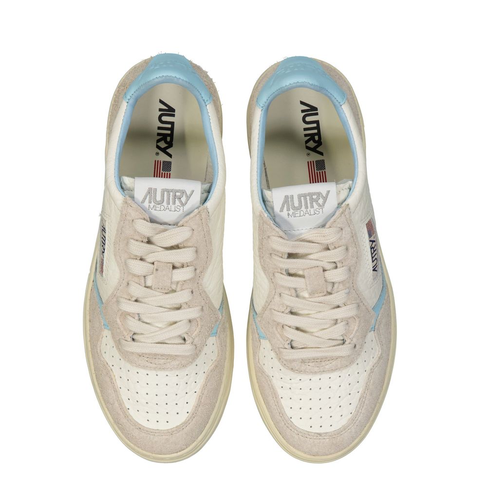 Autry White Leather Sneakers