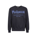 Alexander McQueen Blue Cotton Sweatshirt
