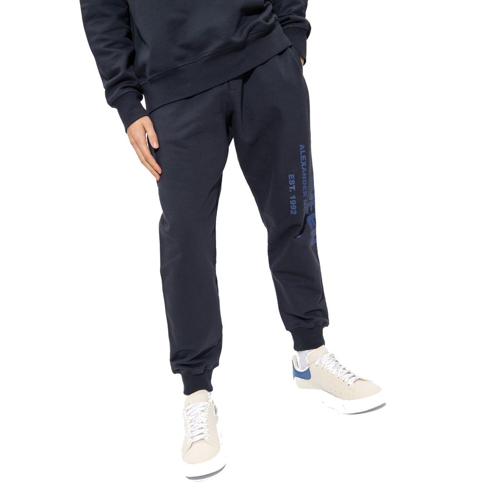 Alexander McQueen Blue Cotton Joggers (Workout Pants)