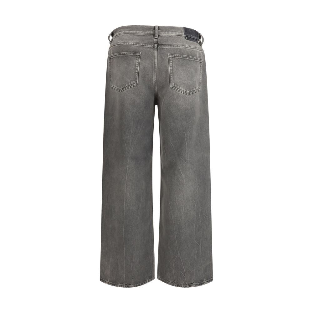 Golden Goose Gray Cotton Relaxed Fit Jeans