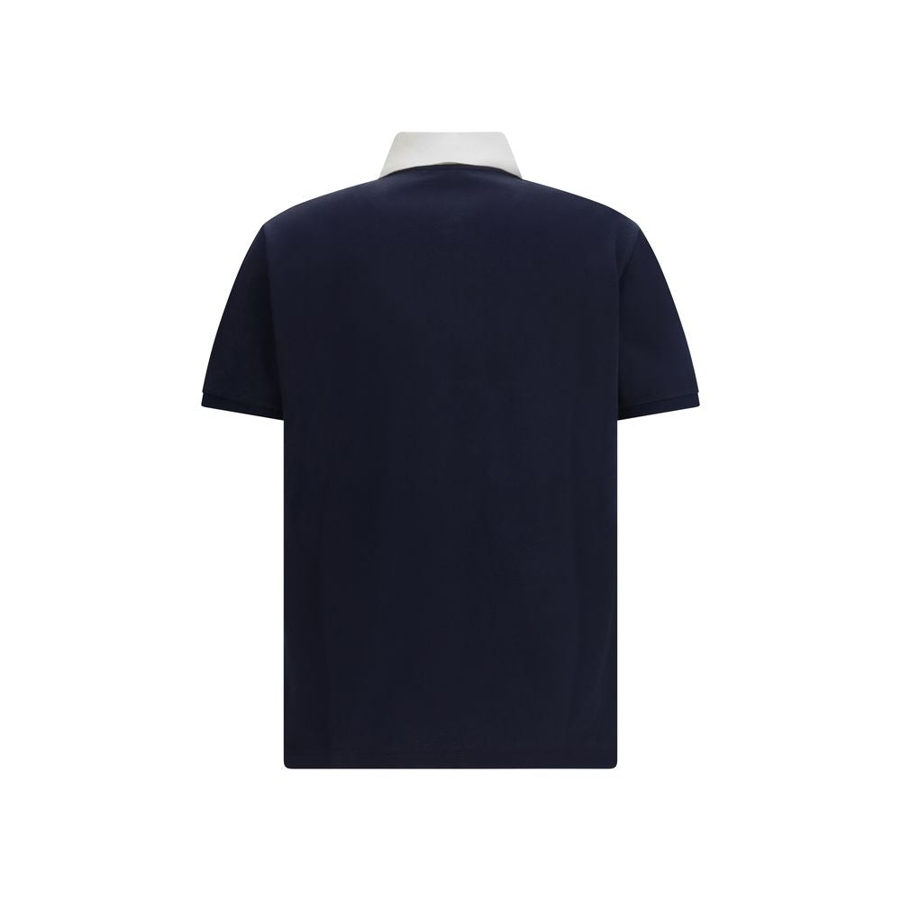 Gucci Blue Cotton Polo Shirt