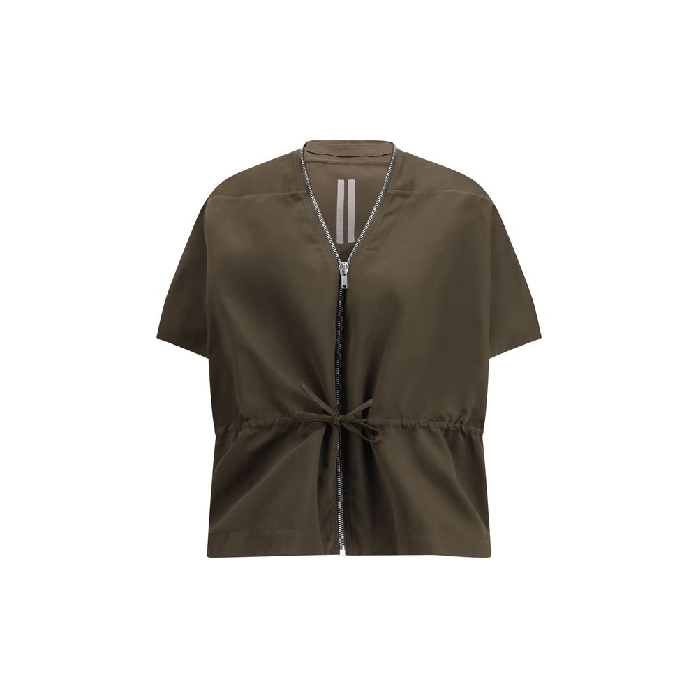 Rick Owens Brown Polyester Shell Jacket