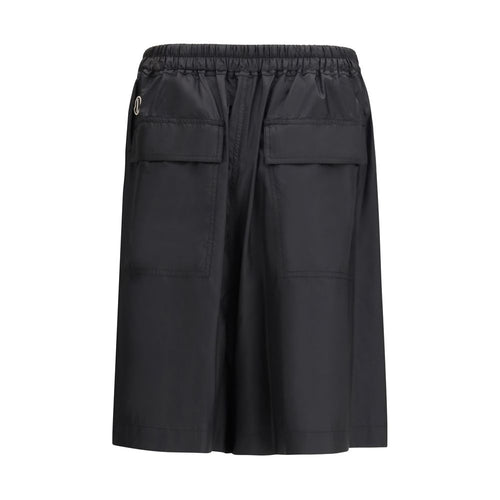 Moncler x Rick Owens Black Polyester Bermuda Shorts