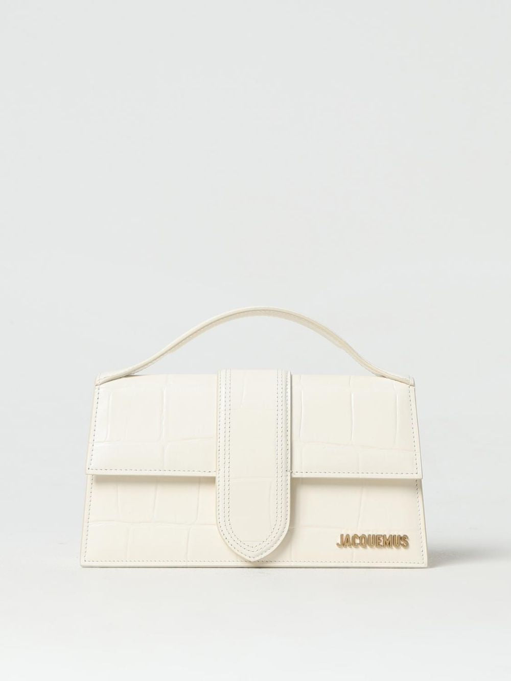 Jacquemus Ivory Cocco Le Grand Bambino Handbag