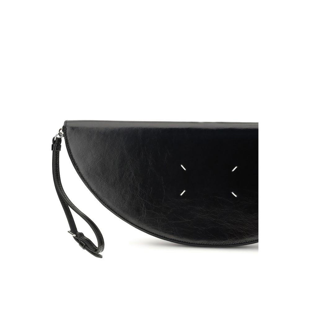 Maison Margiela Black Calf Leather Bos Taurus Clutch Bag