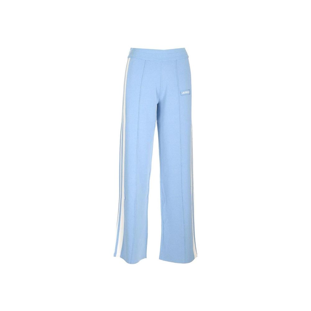 Autry Blue Nylon Joggers (Workout Pants)