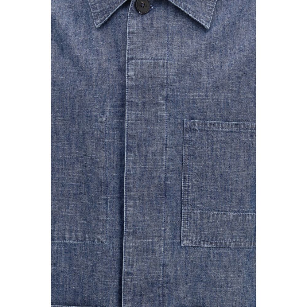 Jil Sander Blue Cotton Denim Jacket