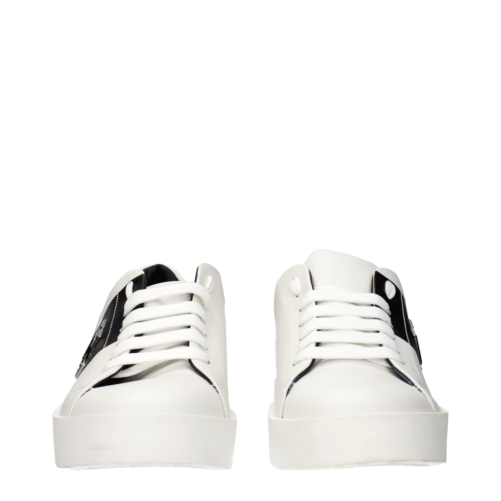 Philipp Plein White Leather Sneakers