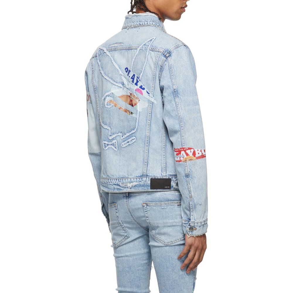Amiri Blue Cotton Denim Jacket