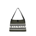 Balmain Black Cotton Shoulder Bag