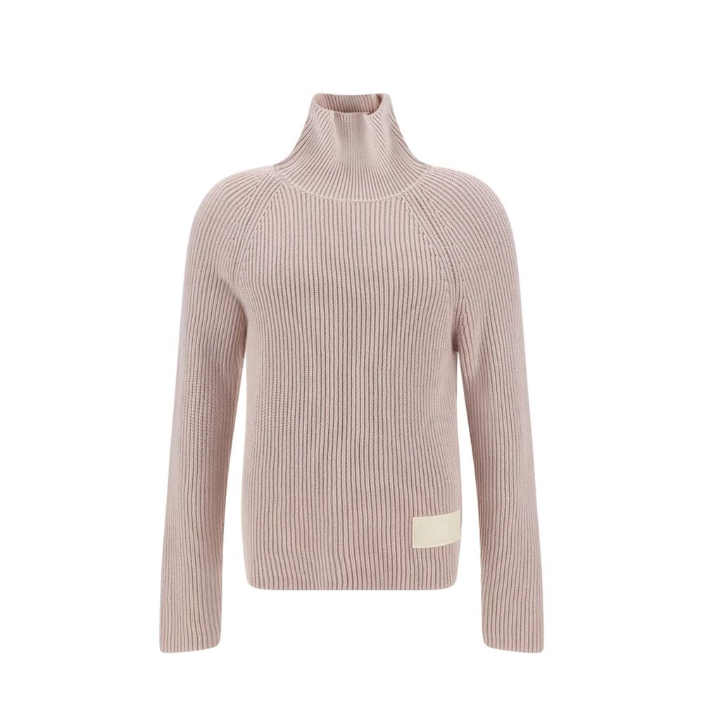 Ami Paris Multicolor Cotton Turtleneck