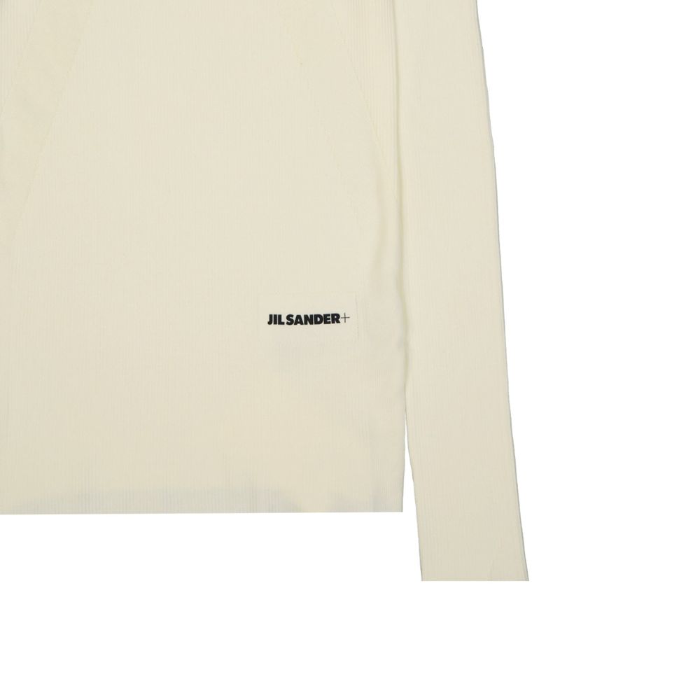 Jil Sander White Cotton Sweatshirt