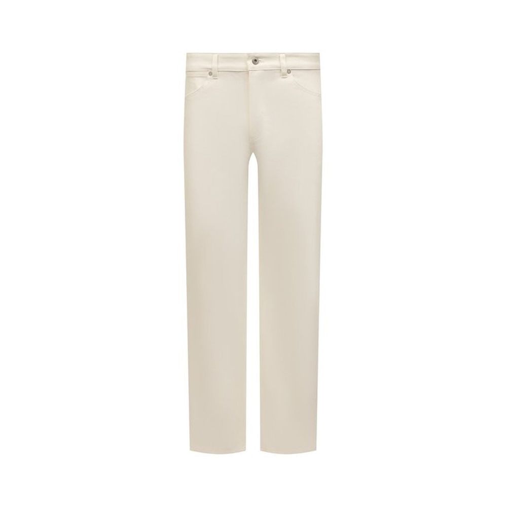 Jil Sander White Cotton Straight-Leg Jeans