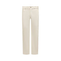 Jil Sander White Cotton Straight-Leg Jeans