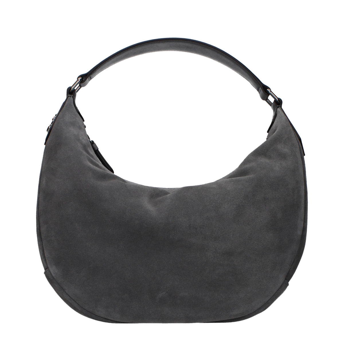 Jimmy Choo Gray Leather Shoulder Bag