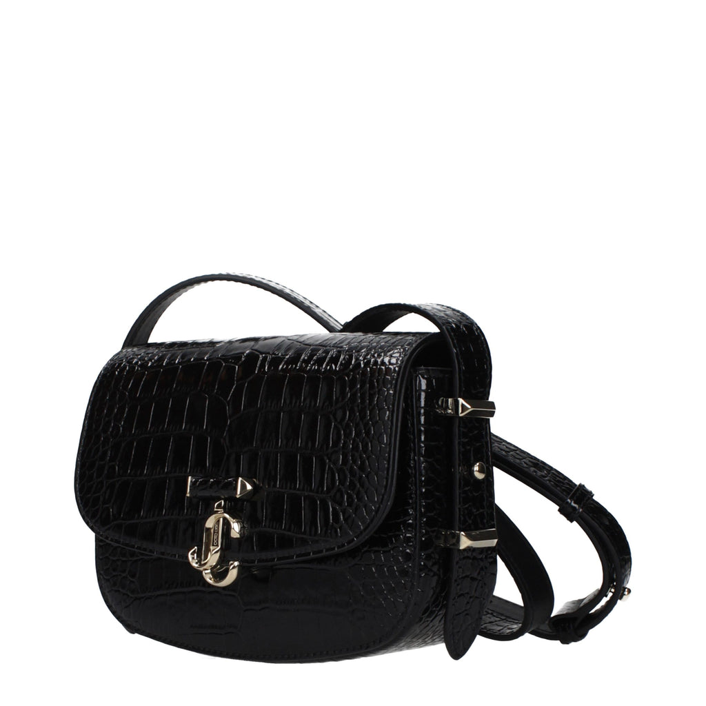 Jimmy Choo Black Leather Crossbody Bag