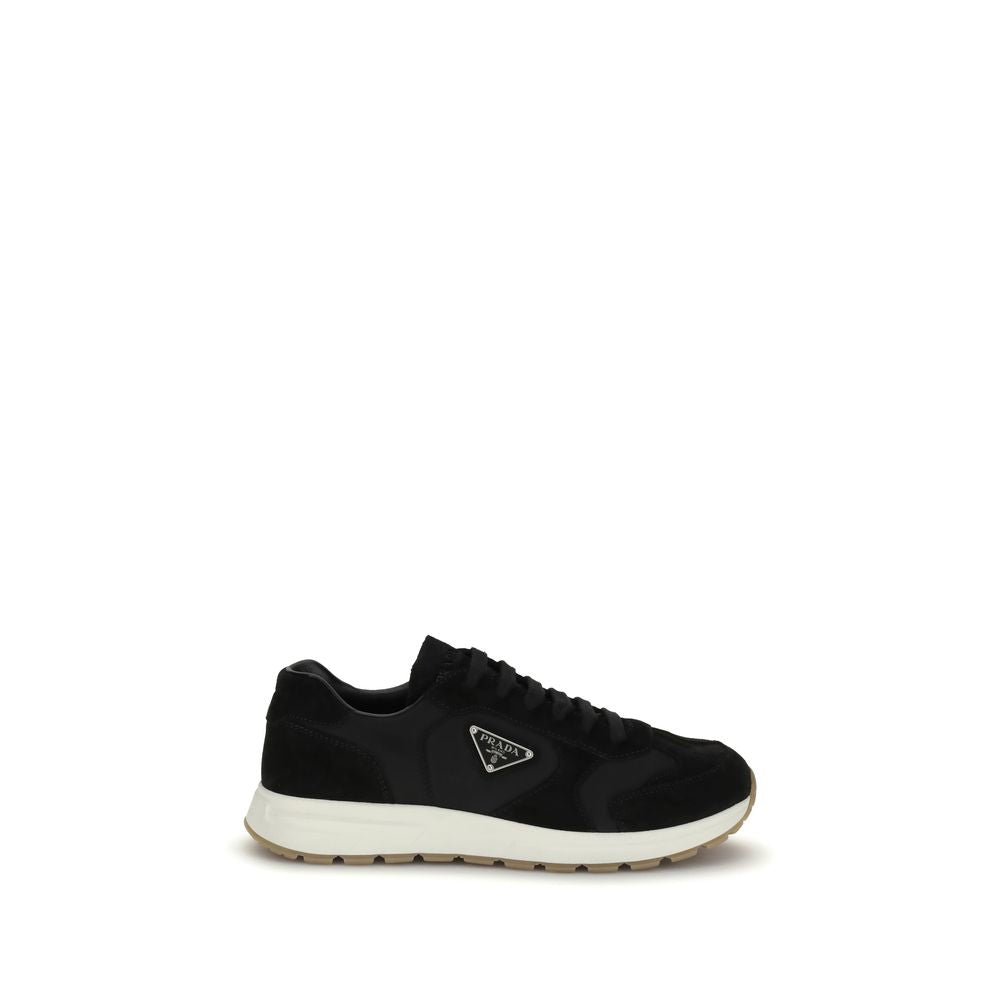 Prada Black Recycled Polyamide Athletic Sneakers