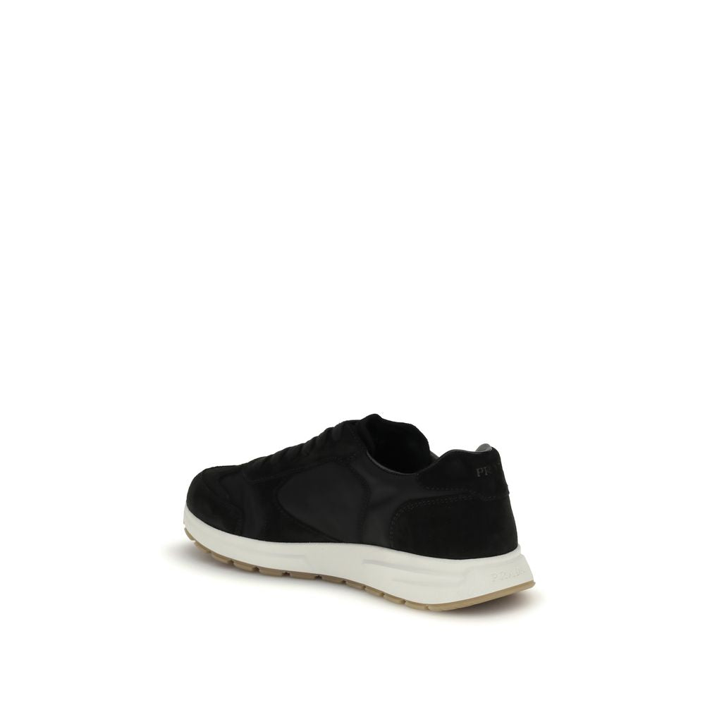 Prada Black Recycled Polyamide Athletic Sneakers