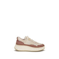 Chloé Beige Nylon Athletic Sneakers
