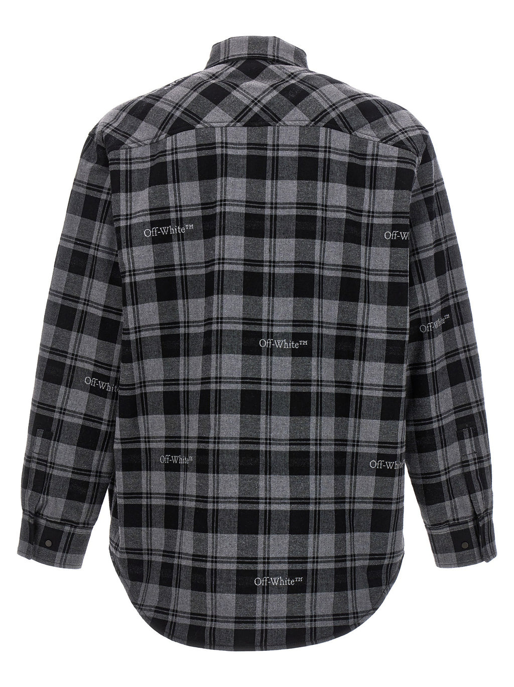 Off-White Gray Cotton Shell Jacket