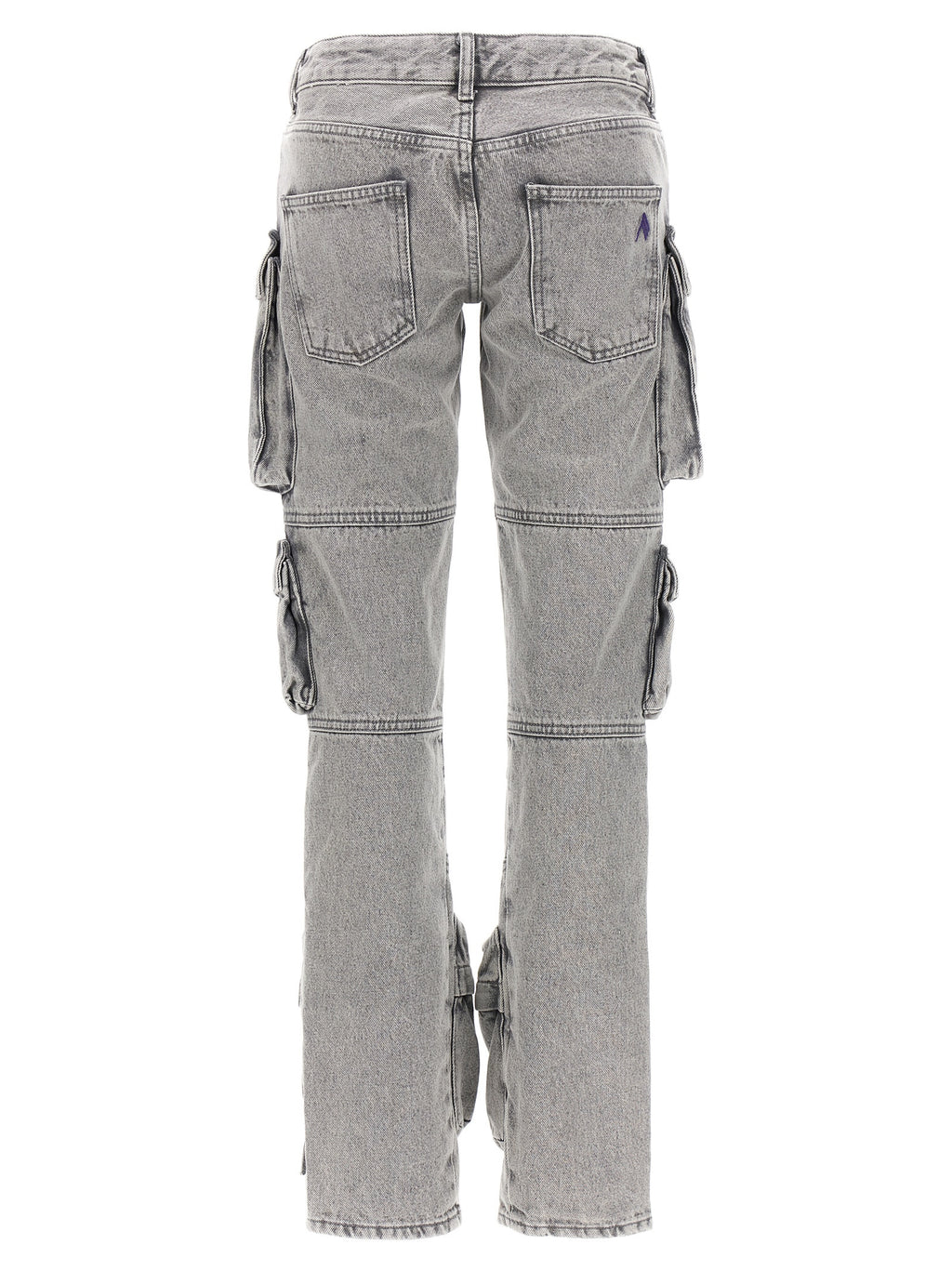 The Attico Gray Cotton Cargo Pants