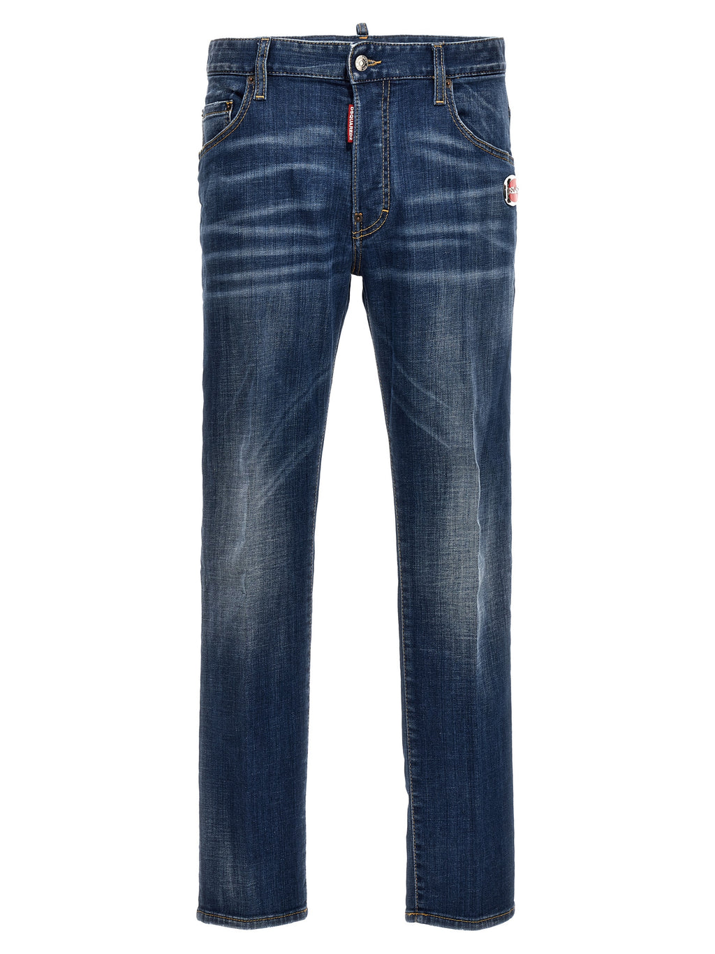 Dsquared² Blue Cotton Relaxed Fit Jeans