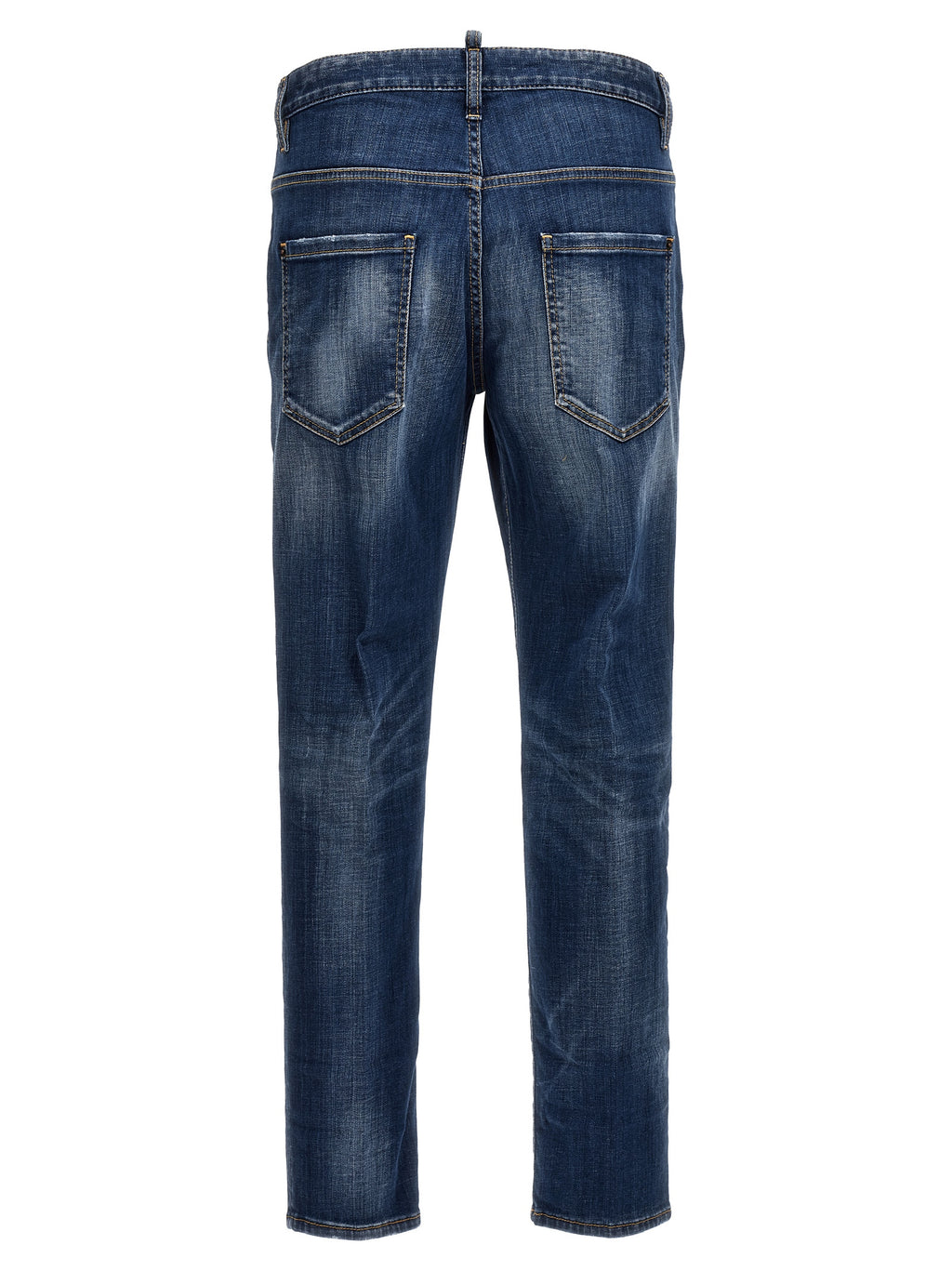 Dsquared² Blue Cotton Relaxed Fit Jeans