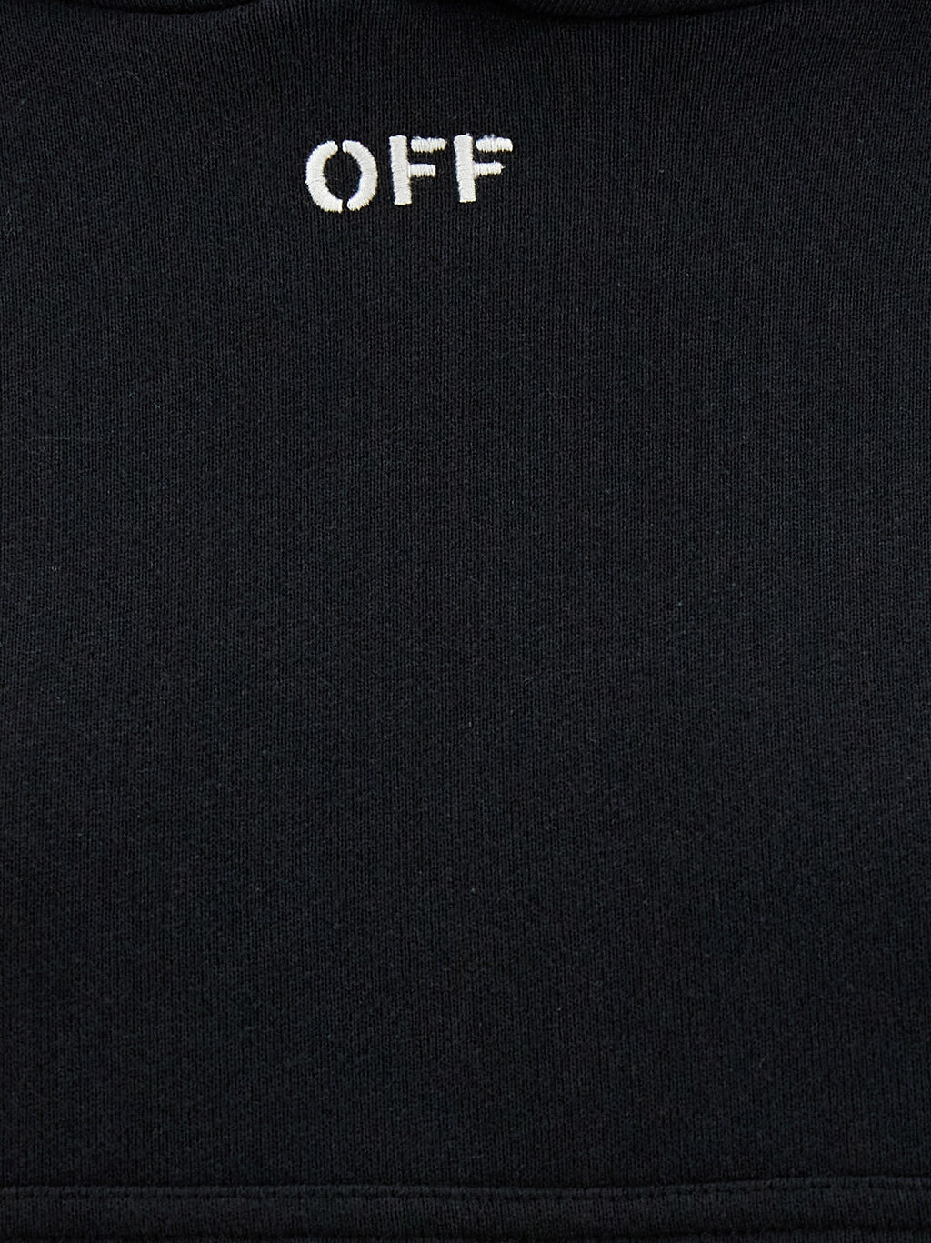 Off-White Black Cotton Hoodie