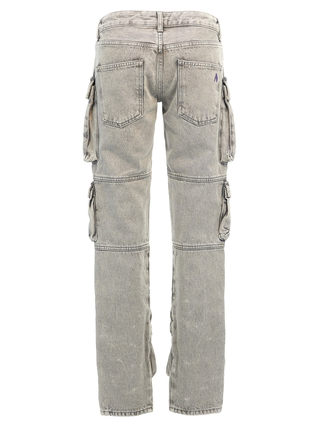 The Attico Gray Cotton Cargo Pants
