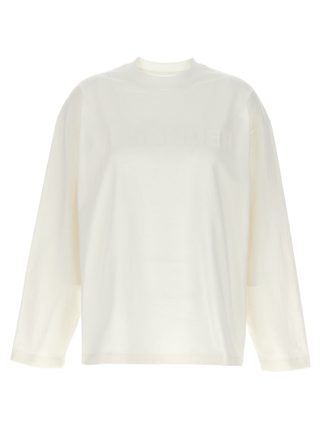 Jil Sander White Cotton Long Sleeve T-Shirt