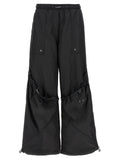 The Attico Black Polyester Casual Pants