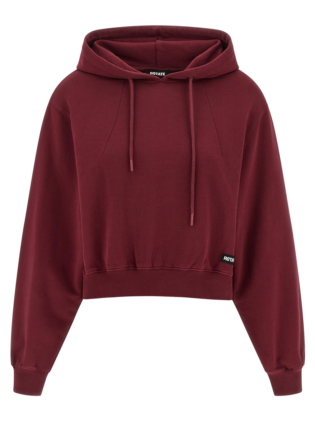 ROTATE BIRGER CHRISTENSEN Bordeaux Cotton Hoodie