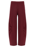 ROTATE BIRGER CHRISTENSEN Bordeaux Cotton Joggers (Workout Pants)