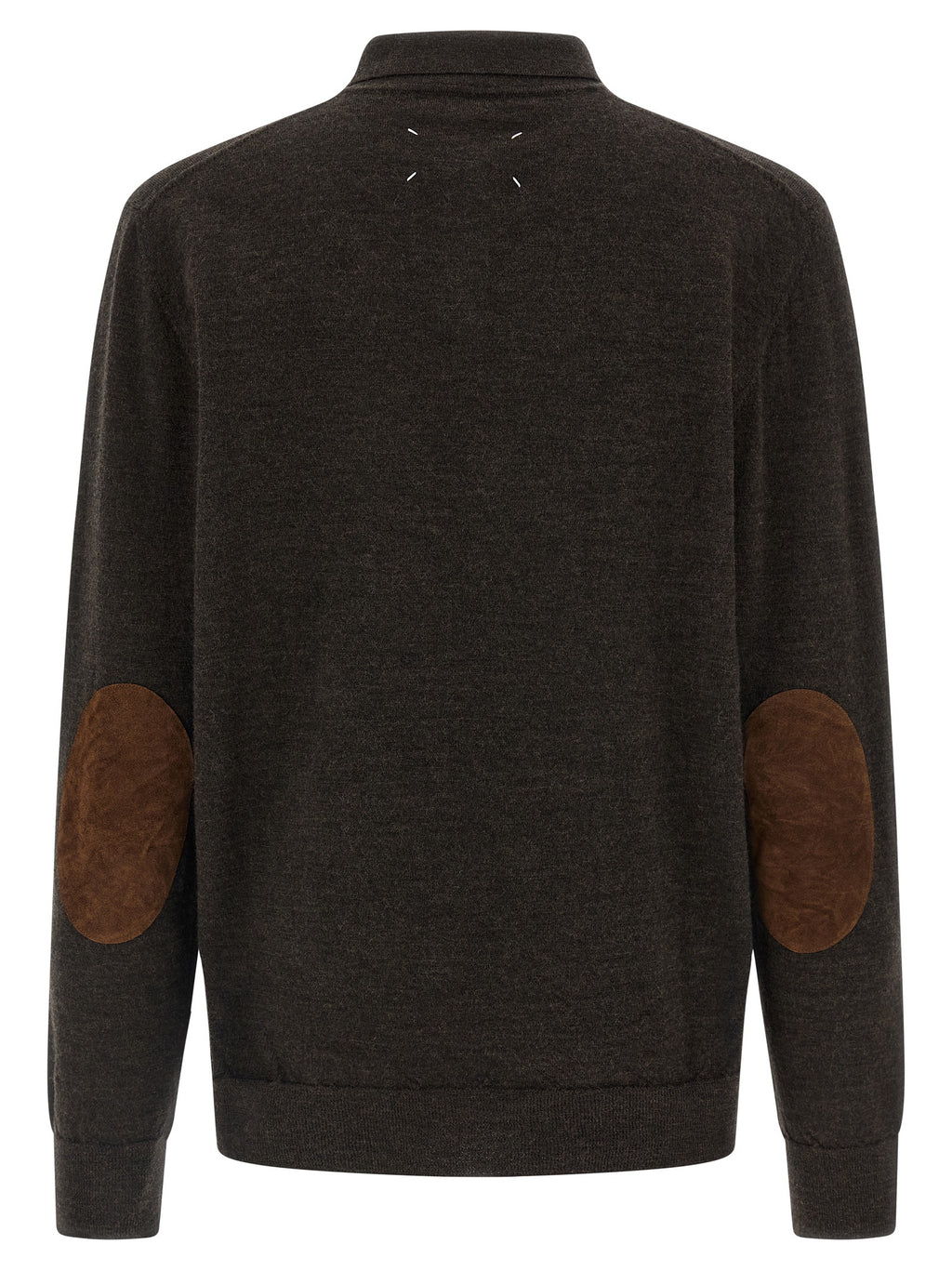 Maison Margiela Brown Wool Polo Shirt