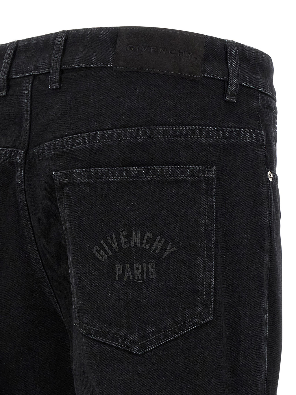 Givenchy Black Cotton Straight-Leg Jeans