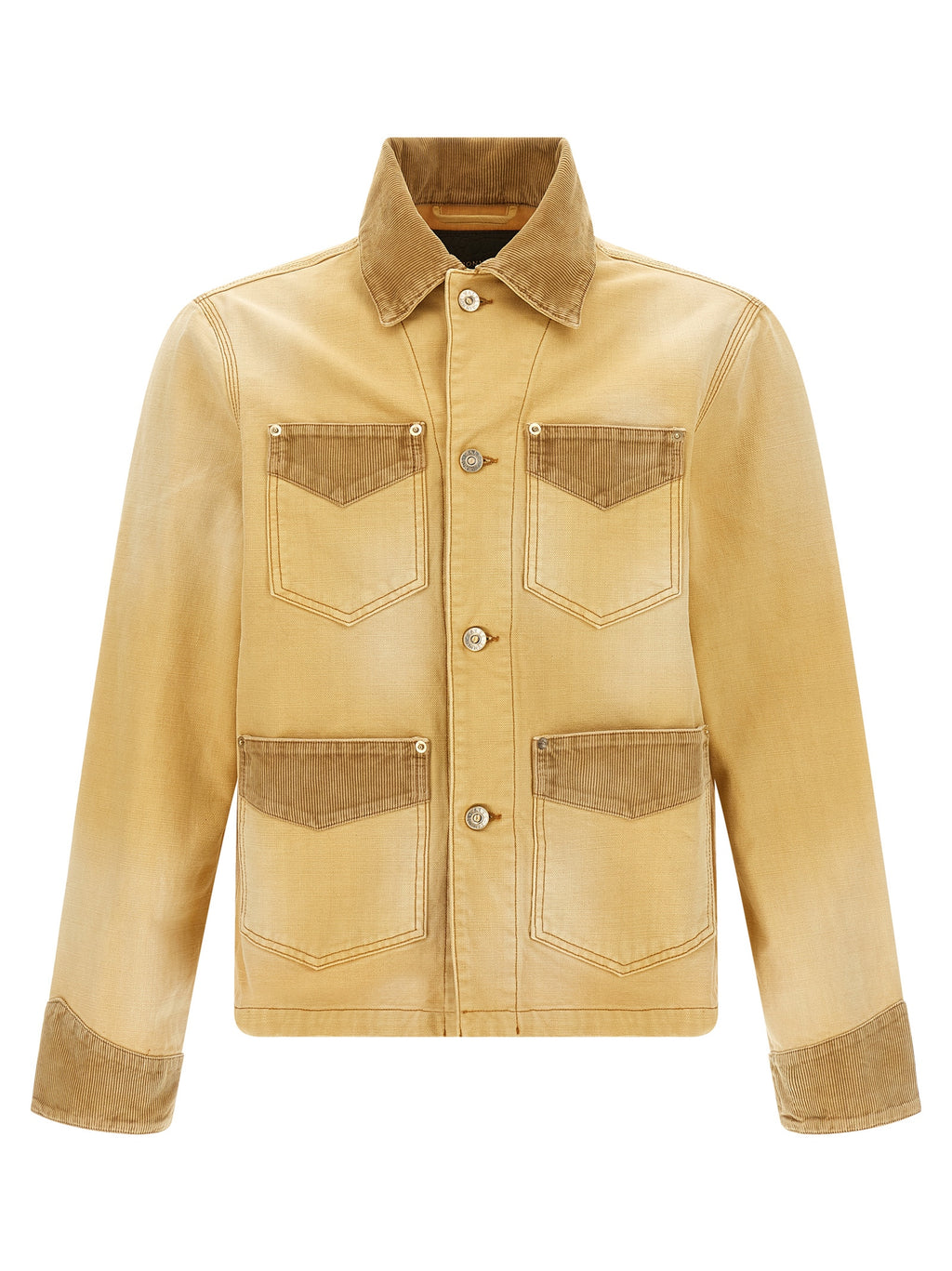 WALES BONNER Beige Cotton Denim Jacket