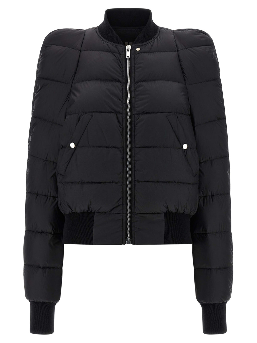 Rick Owens Black Nylon Bomber