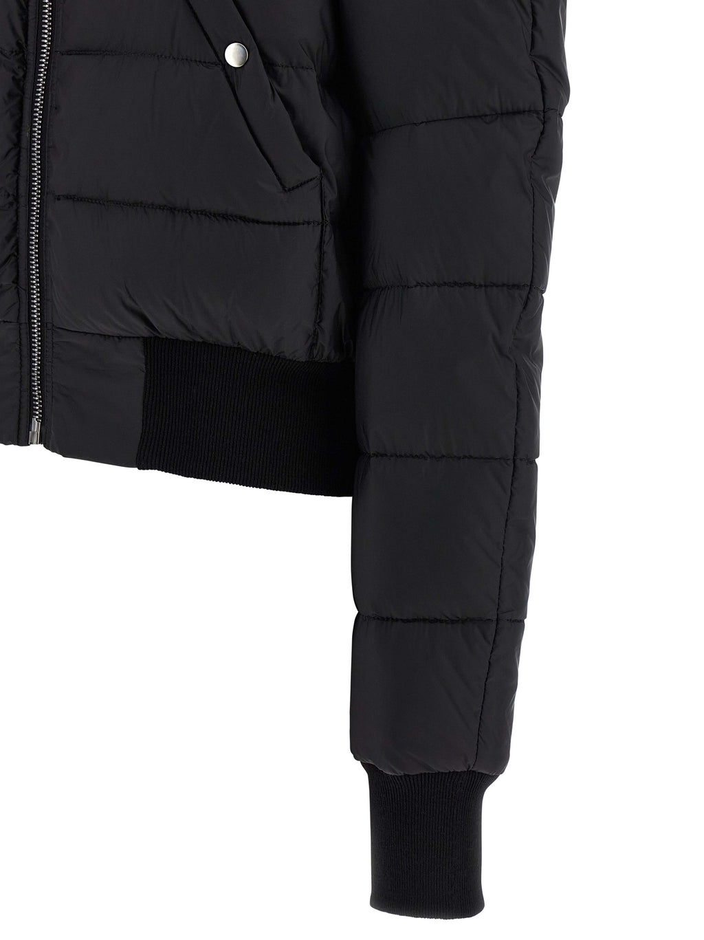Rick Owens Black Nylon Bomber