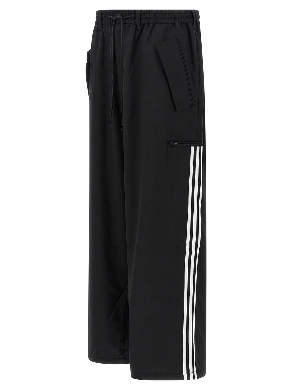 Y-3 Black Polyester Casual Pants