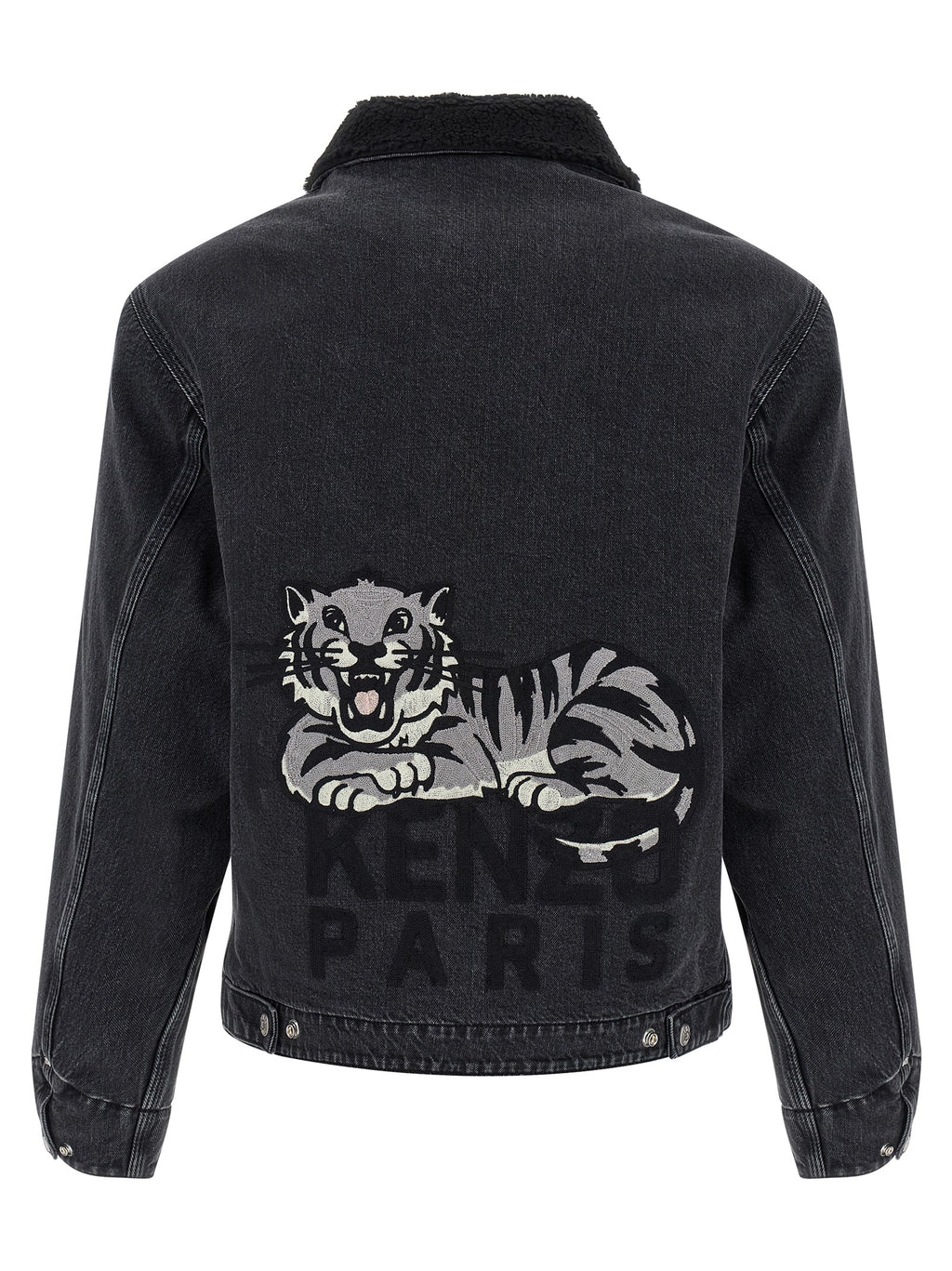 Kenzo Black Cotton Denim Jacket