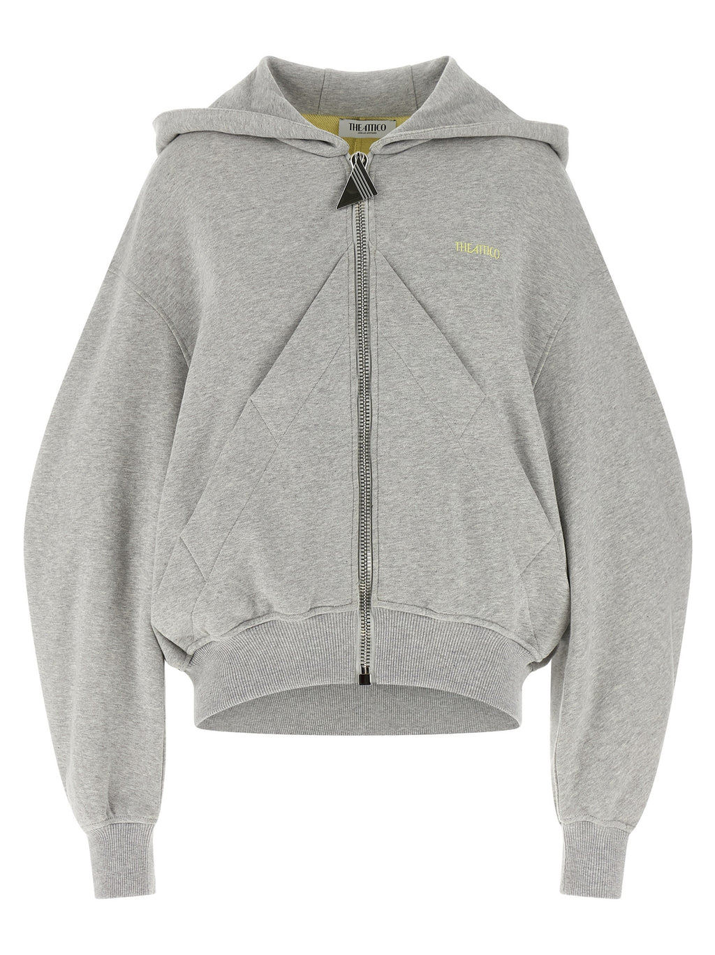 The Attico Gray Cotton Sweatshirt