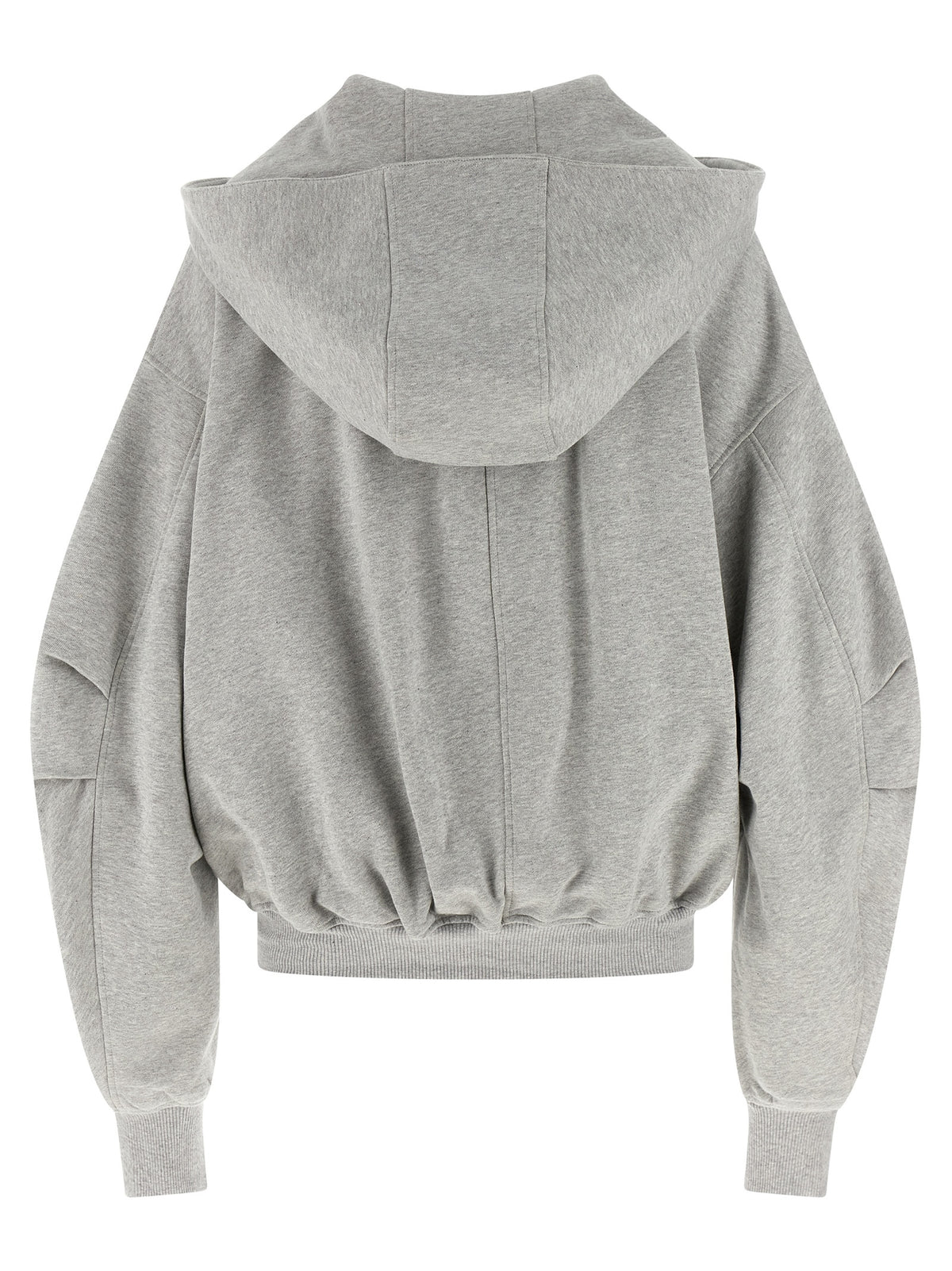 The Attico Gray Cotton Sweatshirt