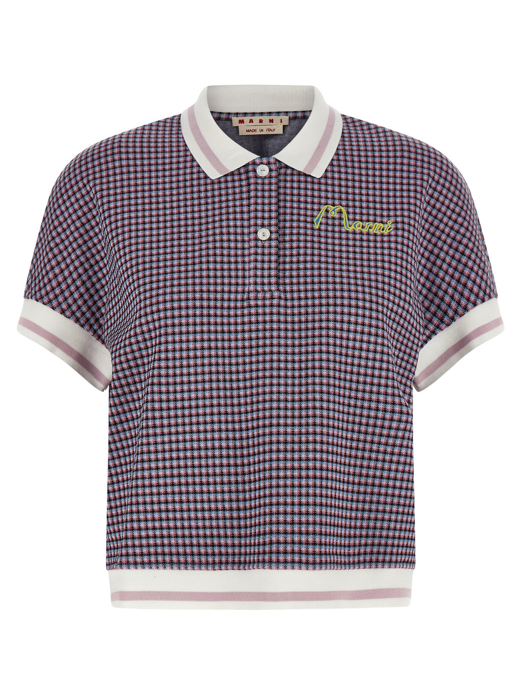 Marni Multicolor Viscose Polo Shirt