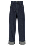 Marni Blue Cotton Straight-Leg Jeans