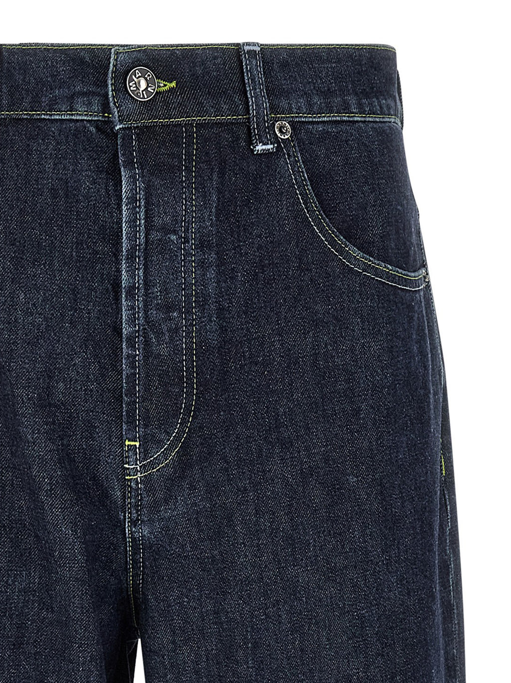 Marni Blue Cotton Straight-Leg Jeans