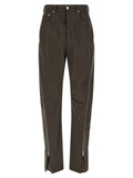 Rick Owens Brown Cotton Casual Pants